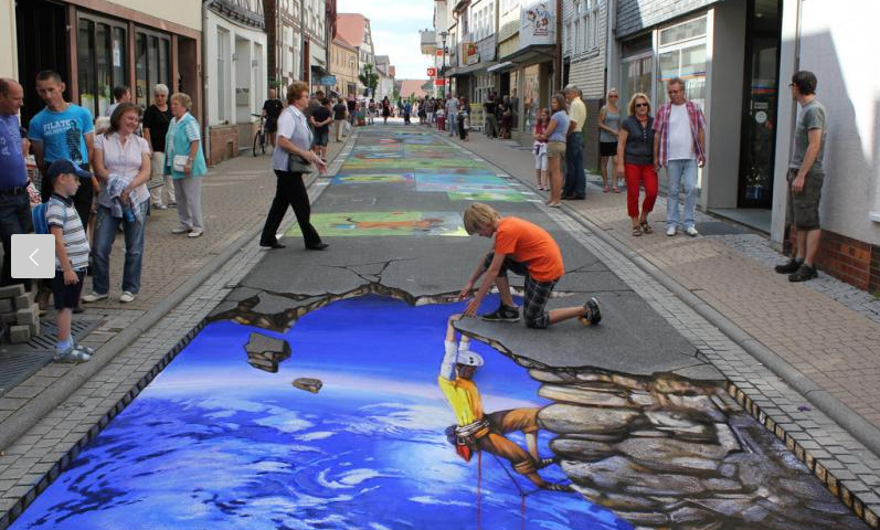 3D Street Art Advertising